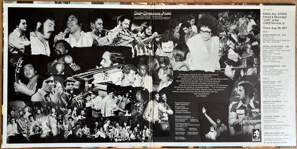 Fania All Stars - ""Live"" At The Cheetah (Vol. 2)(LP, Album, RE, Gat)