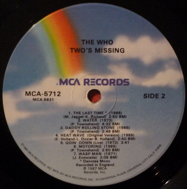 The Who - Two's Missing (LP, Comp, Glo)