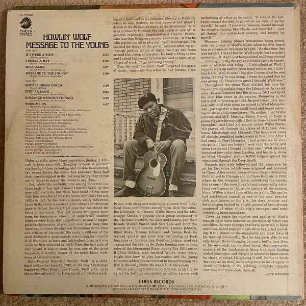 Howlin' Wolf - Message To The Young (LP, Album, Mon)