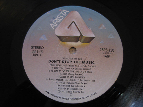 The Brecker Brothers - Don't Stop The Music (LP, Album, RE)