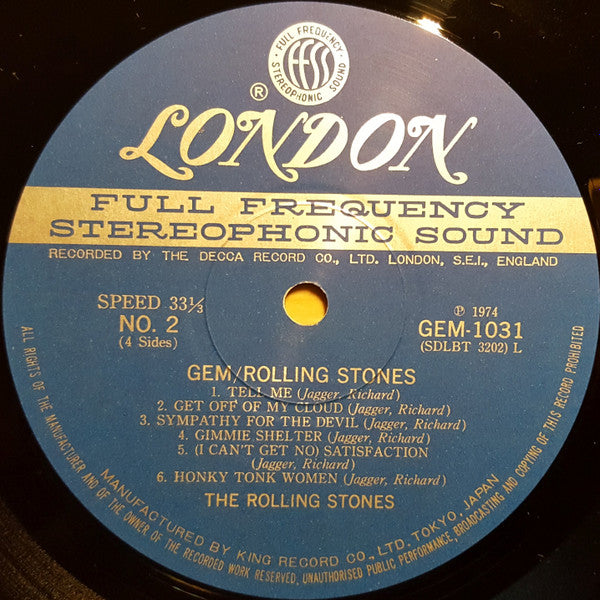 The Rolling Stones - Gem (2xLP, Comp)