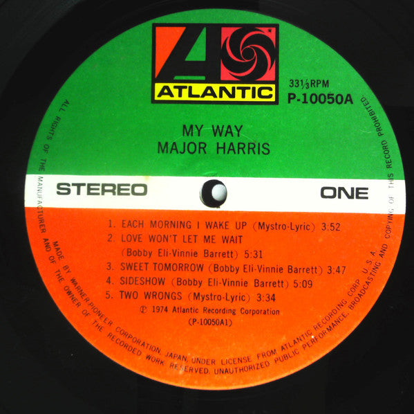 Major Harris - My Way (LP, Album)