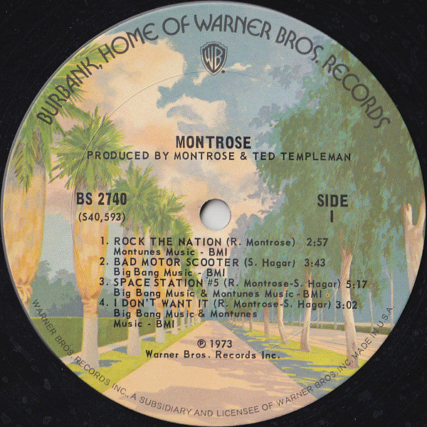 Montrose (2) - Montrose (LP, Album, Pit)