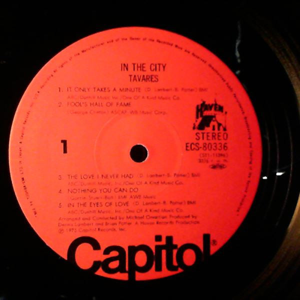 Tavares - In The City (LP, Album)