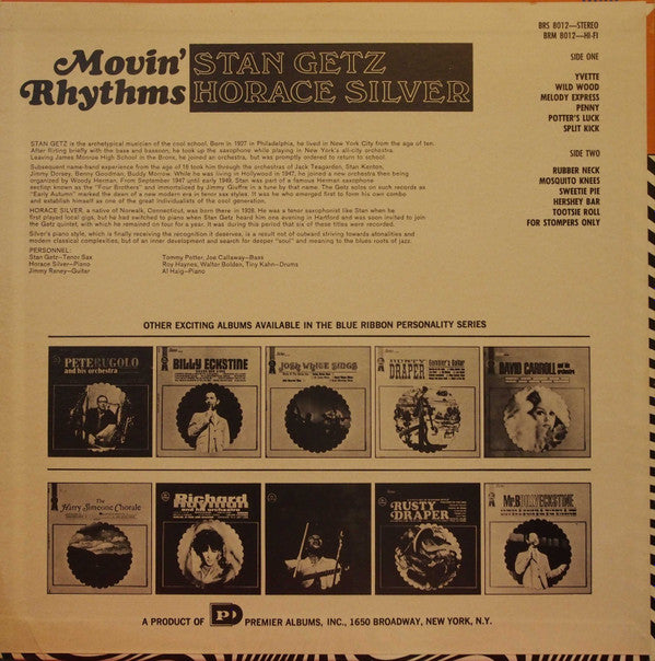 Stan Getz & Horace Silver - Rhythms (LP, Comp)