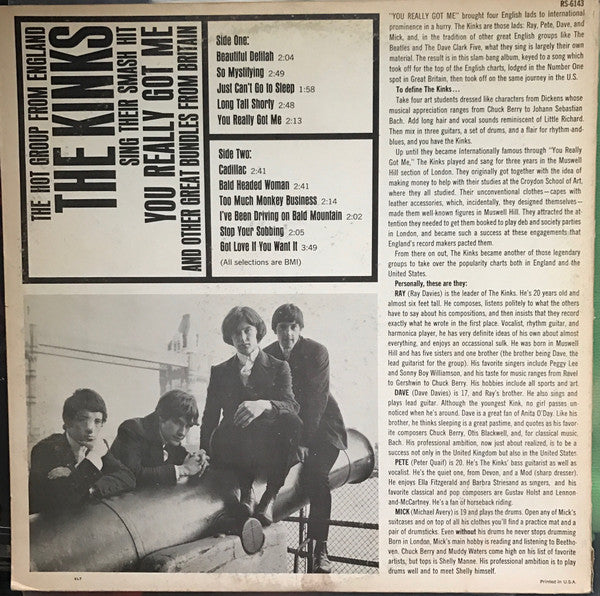 The Kinks - You Really Got Me (LP, Album, RE)