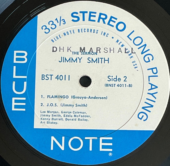 Jimmy Smith - The Sermon (LP, Album, RP, NY )