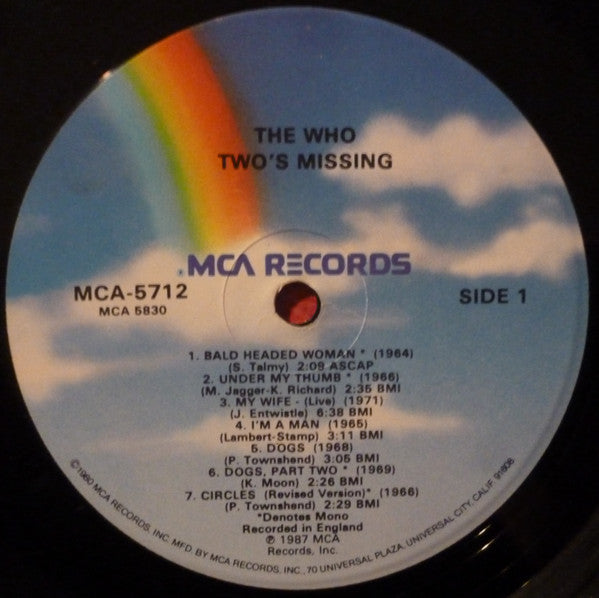 The Who - Two's Missing (LP, Comp, Glo)