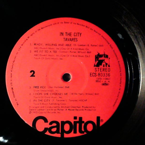 Tavares - In The City (LP, Album)