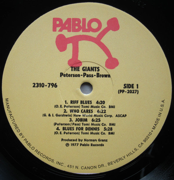 Peterson* & Pass* & Brown* - The Giants (LP, Album)