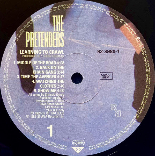 The Pretenders - Learning To Crawl (LP, Album, RE)