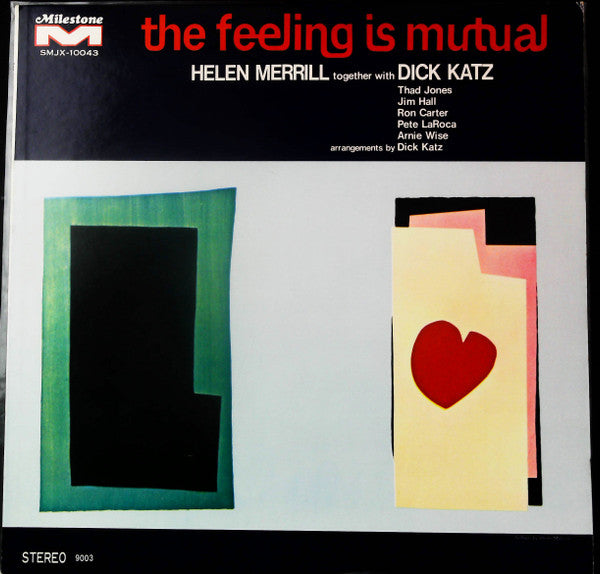 Helen Merrill - The Feeling Is Mutual(LP, Album, Promo)