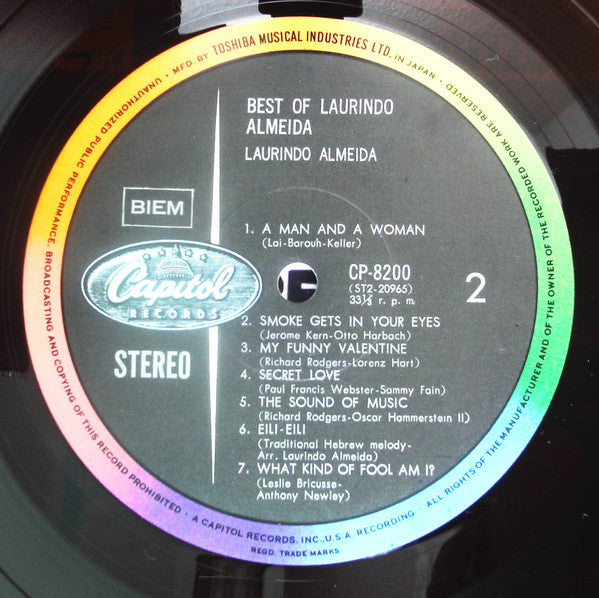 Laurindo Almeida - Best Of Laurindo Almeida (LP, Comp, Rub)