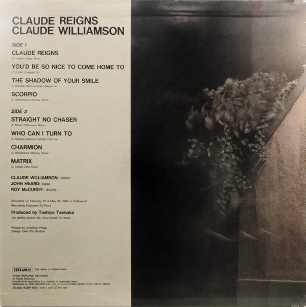 Claude Williamson - Claude Reigns (LP, Album)