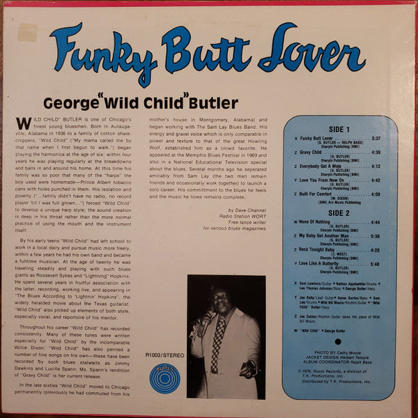 George ""Wild Child"" Butler* - Funky Butt Lover (LP, Album)