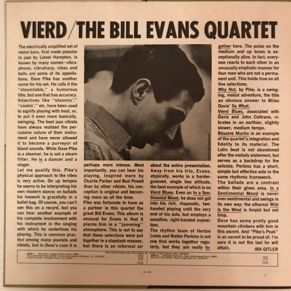 Bill Evans Quartet - Vierd Blues (LP, Album, RE, Gat)