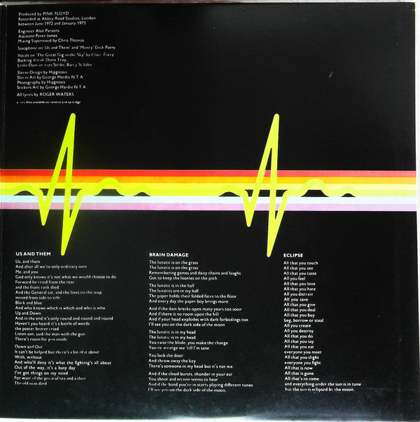 Pink Floyd - The Dark Side Of The Moon = 狂気(LP, Album, RP, Gat)