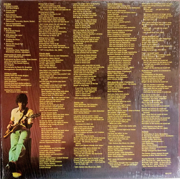 John Sebastian - Tarzana Kid (LP, Album, San)