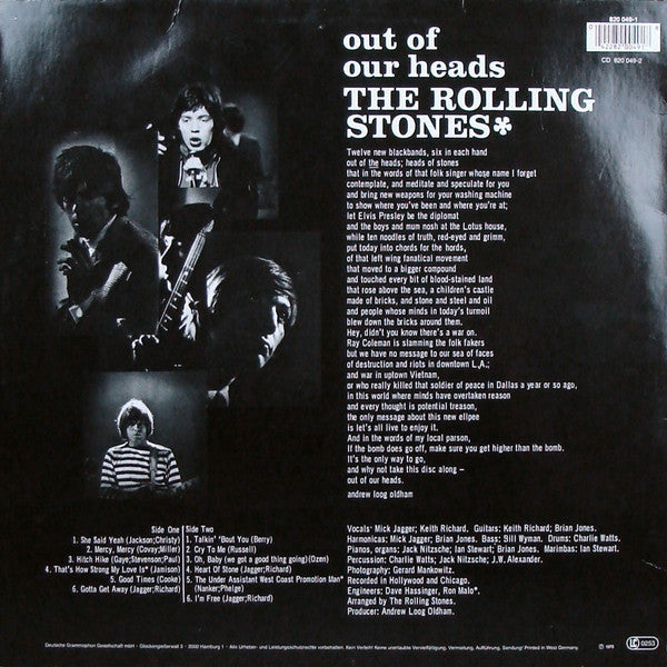 The Rolling Stones - Out Of Our Heads (LP, Album, RE)