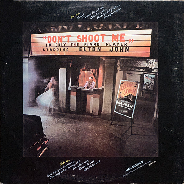 Elton John - Don't Shoot Me I'm Only The Piano Player(LP, Album, RE...