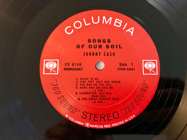 Johnny Cash - Songs Of Our Soil (LP, Album, RE)