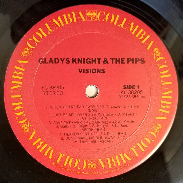 Gladys Knight & The Pips* - Visions (LP, Album, Pit)