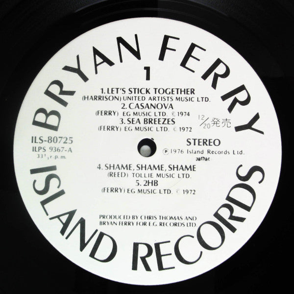 Bryan Ferry - Let's Stick Together (LP, Promo)