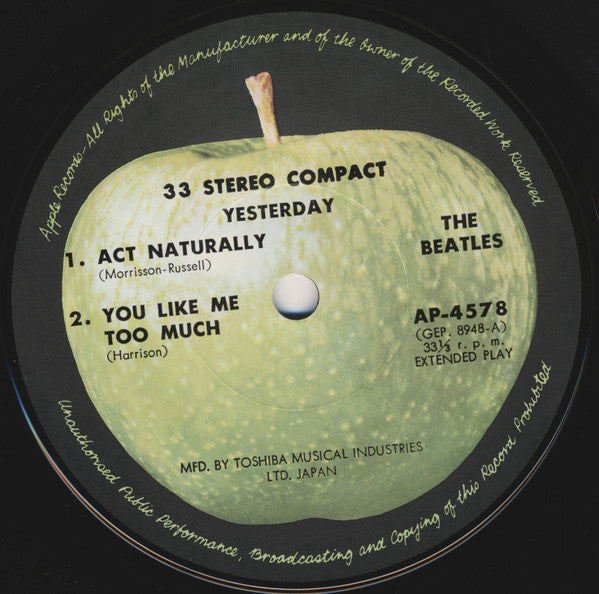 The Beatles - Yesterday (7"", EP, RE)