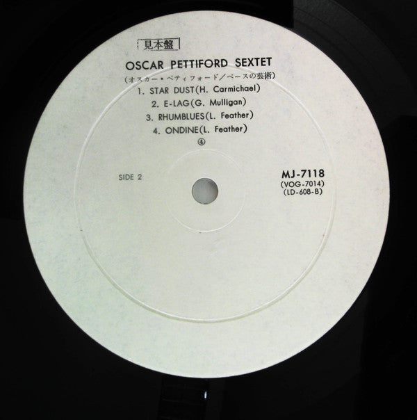 Oscar Pettiford - Oscar Pettiford Sextet (LP, Album, Mono, Promo, RE)