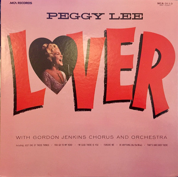 Peggy Lee - Lover (LP, Mono, RE)
