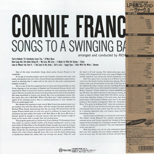 Connie Francis - Songs To A Swinging Band (LP, Album, RE)