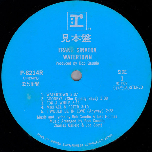 Frank Sinatra - Watertown (LP, Album, Promo, RE, Gat)