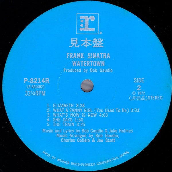 Frank Sinatra - Watertown (LP, Album, Promo, RE, Gat)