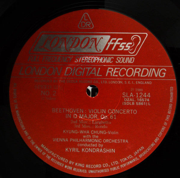 Ludwig van Beethoven - Violin Concerto In D Major(LP)