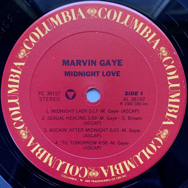 Marvin Gaye - Midnight Love (LP, Album, RE, Car)