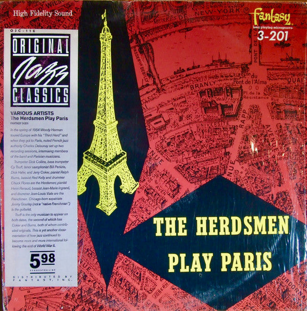 The Herdsmen (2) - The Herdsmen Play Paris (LP, Album, Mono, RE)