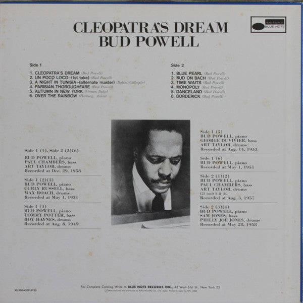 Bud Powell - Cleopatra's Dream (LP, Comp, Mono, Promo)