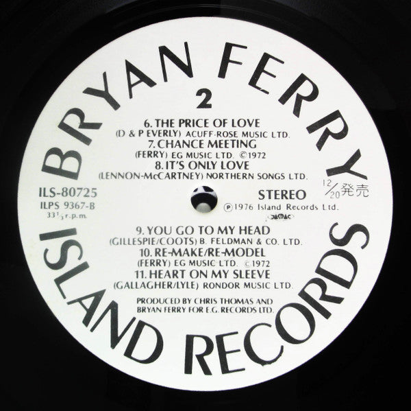 Bryan Ferry - Let's Stick Together (LP, Promo)