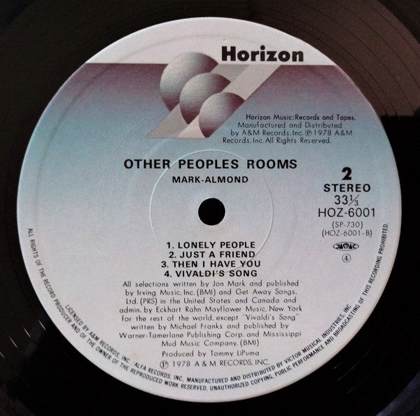 Mark-Almond - Other Peoples Rooms (LP, Album)
