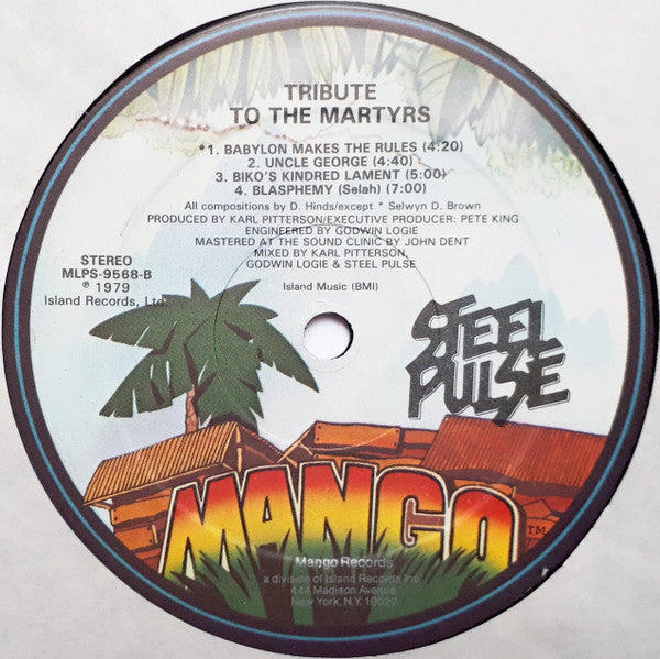 Steel Pulse - Tribute To The Martyrs (LP, Album)