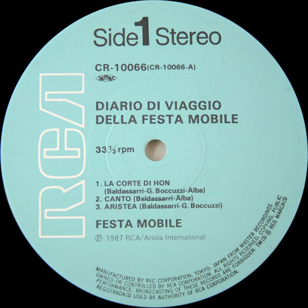 Festa Mobile - Diario Di Viaggio Della Festa Mobile(LP, Album, Ltd,...