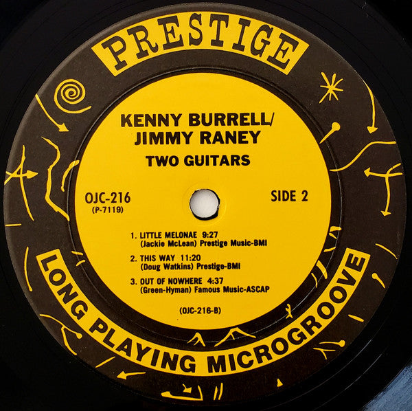 Kenny Burrell / Jimmy Raney - 2 Guitars (LP, Album, RE)