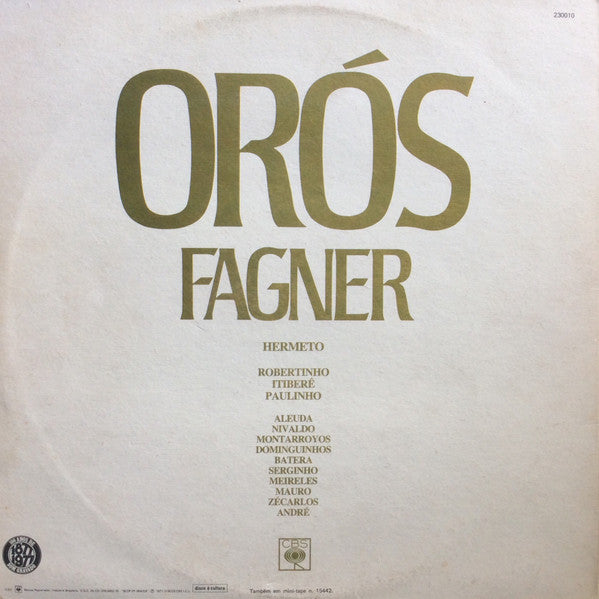 Raimundo Fagner - Orós (LP, Album, Gat)