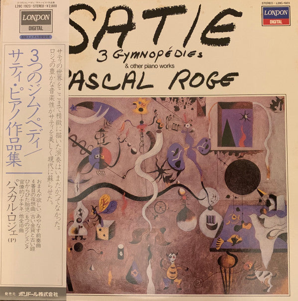 Satie*, Pascal Rogé - 3 Gymnopédies & Other Piano Works (LP)