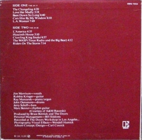 Doors* - L.A. Woman (LP, Album, Blu)
