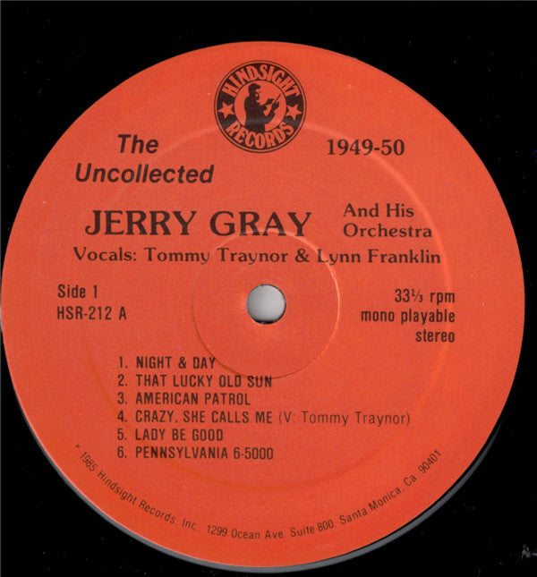 Jerry Gray And His Orchestra - The Uncollected 1949-50(LP)