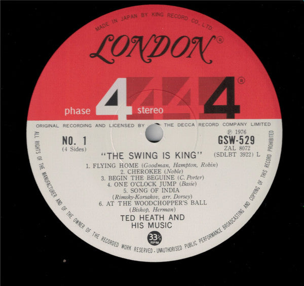 Ted Heath And His Music - Swing Is King (2xLP, Comp, RE)