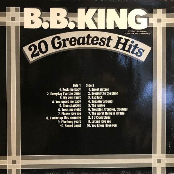 B.B. King - 20 Greatest Hits (LP, Comp)