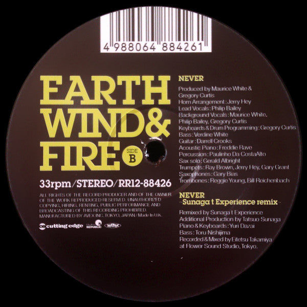 Earth, Wind & Fire - Never (Sunaga T Experience Remix) (12"")