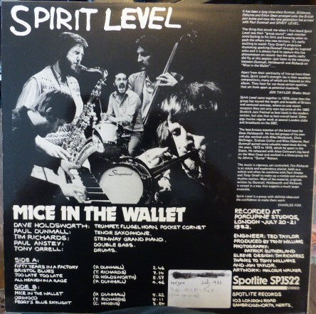 Spirit Level (7) - Mice In The Wallet (LP, Album)